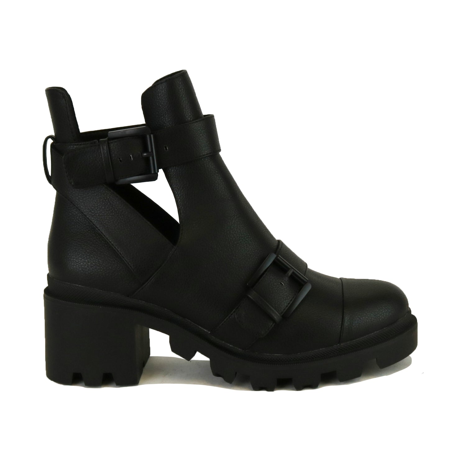 Making Moves Strappy Cut Out Boots